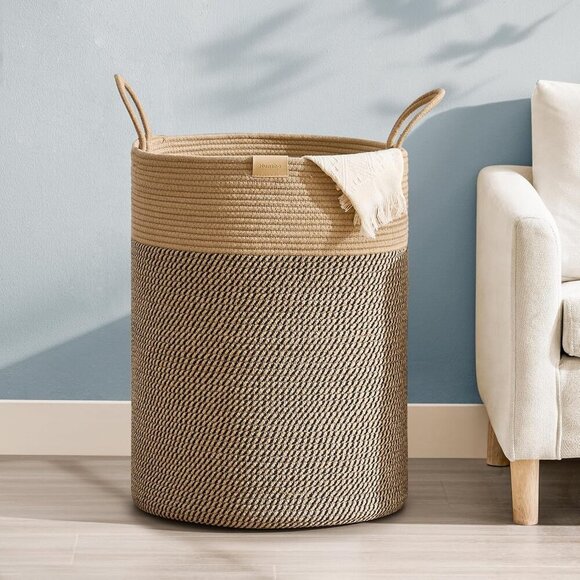 Laundry Hamper 95L,Large Laundry Basket for Clothes,Decorative Storage Basket fo - Picture 1 of 6